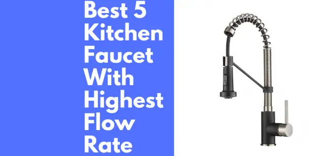 high flow rate kitchen sink faucet